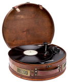 Vintage Suitcase Turntable with Bluetooth & USB