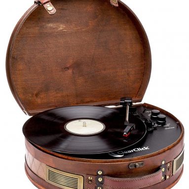 Vintage Suitcase Turntable with Bluetooth & USB