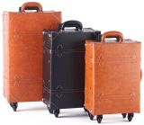 Vintage Trolley suitcase carry on Luggage TSA