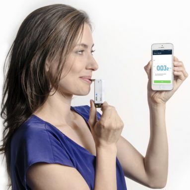 Smartphone Keychain Breathalyzer for iPhone and Android Devices