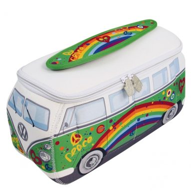 Volkswagen Bus Neoprene Toiletry Bag-Green
