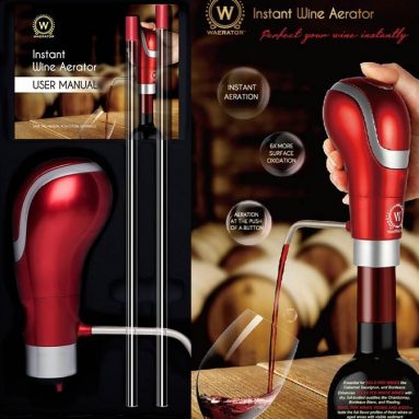WAERATOR Instant Electric Wine Aerator Dispenser Decanter