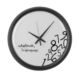 I’m late anyways Wall Clock Large Wall Clock