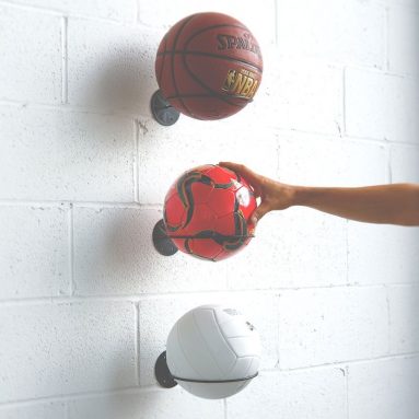 Wall Mount Ball Holder Multi-Function Sports Ball Holder