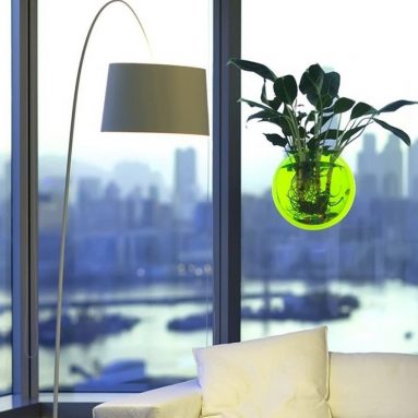 Wall Mount Hanging Fish Bowl Tank Flower Plant Vase Home Decoration