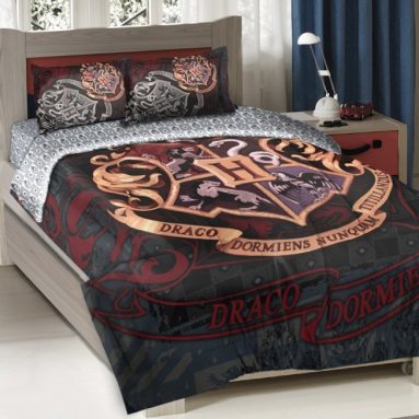 Warner Brothers Harry Potter School Motto Twin/Full Comforter