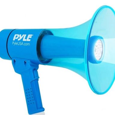 Waterproof Megaphone Bullhorn and Flashlight