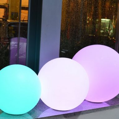 Waterproof Multi Color RGB LED Mood Lamp Remote Controlled Led Light Ball Glow