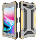 Waterproof Shockproof Metal Aluminum Gorilla Glass Case For Apple iPhone 8 Plus – Golden