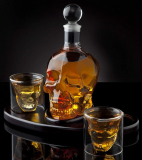 Whiskey Decanter Skull Set