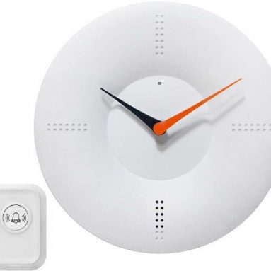 White Doorbell Clock