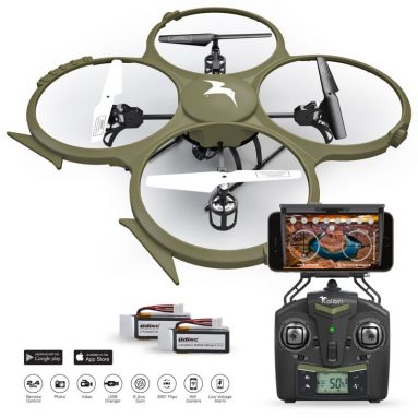 Wi-Fi Discovery Delta-Recon Quadcopter Drone Tactical Edition with 720p HD Camera