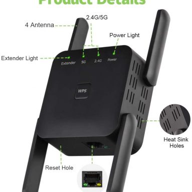 WiFi Range Extender Wireless Signal Repeater Booster