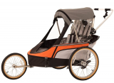 Wike Premium Double 3 in 1 Bicycle Trailer + Strolling + Jogging