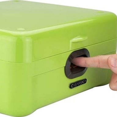Winbest Dual Biometric Quick Access Portable Fingerprint Secure Safe Box
