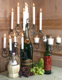 Wine Bottle Candelabra