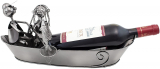 Wine Bottle Holder “Couple in Fishing Boat” Sculptures