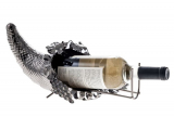 Wine Bottle Holder Plus a Wine Foil Cutter and a Wine Vacuum Stopper