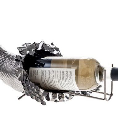Wine Bottle Holder Plus a Wine Foil Cutter and a Wine Vacuum Stopper