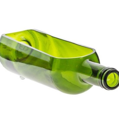Wine Bottle Serving Tray Green