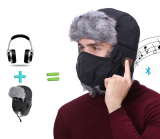 Wireless Bluetooth Hunting Hat, Winter Weatherproof Hat Cap, Trapper Trooper Hat Smart Hunting Headphone Hat