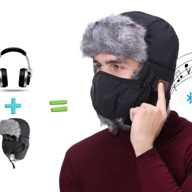 Wireless Bluetooth Hunting Hat, Winter Weatherproof Hat Cap, Trapper Trooper Hat Smart Hunting Headphone Hat