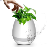 Wireless Bluetooth Speaker Smart Music Playing Flowerpot with Colorful Light Night
