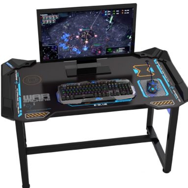 Wireless Glowing LED PC Gaming Desk Table