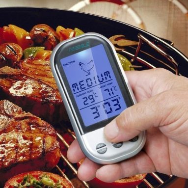 Wireless Meat Thermometer 160 Feet Range Digital Food Thermometer BBQ Grill Smoker