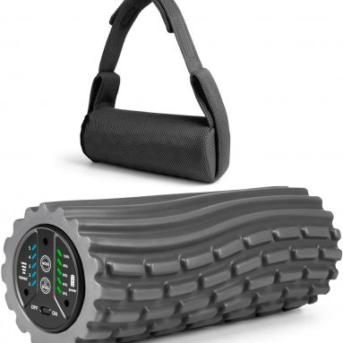 Wolverine Relief-Vibrating Foam Roller 5-Speed Hands Free Massager and Roller