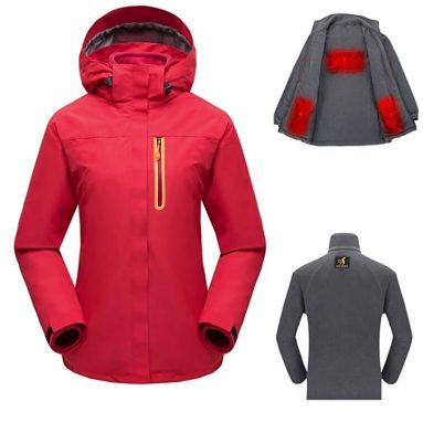 Women’s USB Heated Jacket Set With Detachable Heating Inner Jacket