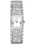 Women’s rhodium swarovski crystal watch