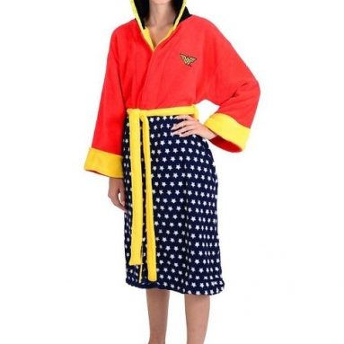 Wonder Woman Adult Hooded Fleece Robe