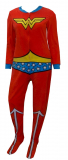 Wonder Woman Fleece Onesie Footie Pajama for women