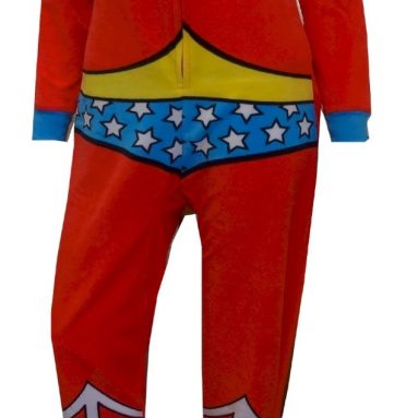 Wonder Woman Fleece Onesie Footie Pajama for women