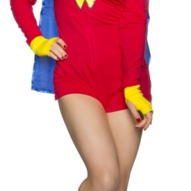 Wonder Woman Hooded Romper and Removable Cape