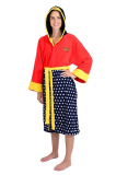 Wonder Woman Stars Hooded Cosplay Fleece Robe