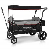 WonderFold Baby XL 2 Passenger Push Pull Twin Double Stroller Wagon