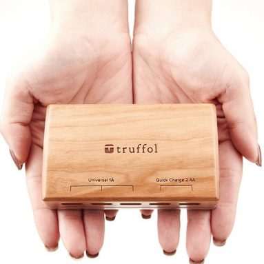 Wood-Aluminum iPhone Desktop Charger