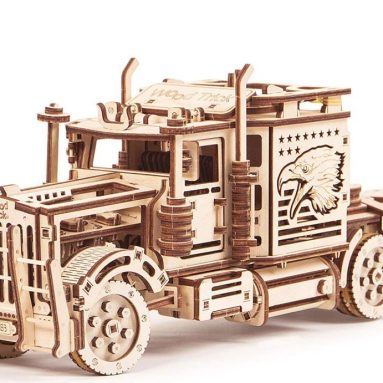 Wood Trick Big Rig Mechanical Models 3D Wooden Puzzles DIY Toy