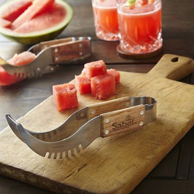Wood Watermelon Melon Cutter Slicer Corer Server Knife