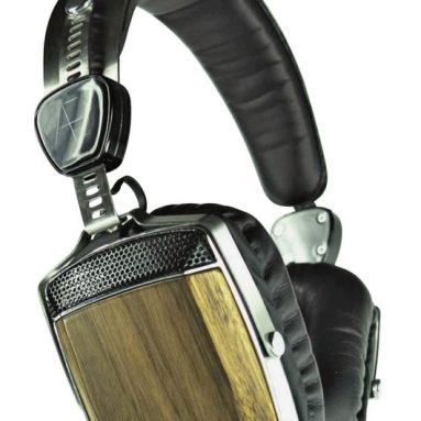 Wood and Stainless Steel Headphones