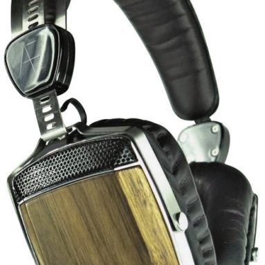Wood and Stainless Steel Headphones