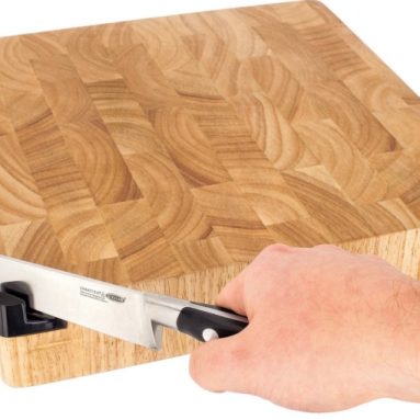 Wooden Chopping Board With Built in Knife Honer