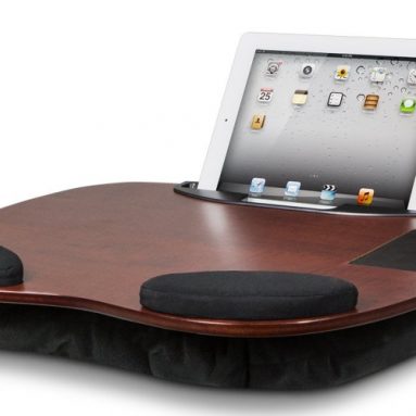 Wooden Lap Desk with Wrist Pads