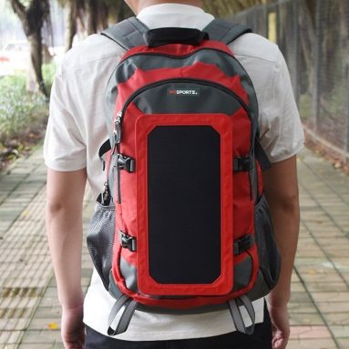 Wosports Solar Charger Backpack Waterproof with 7W Solar Panel Charger