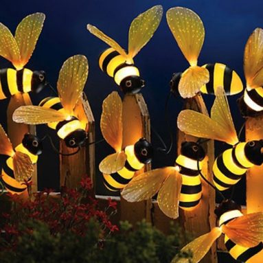 Bumblebee Fiber Optic Outdoor String Lights