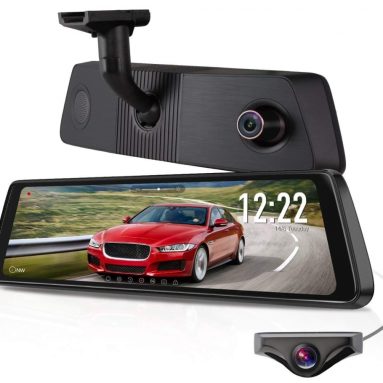 X1PRO Rear View Mirror Dash Cam 9.88” Full Touch Screen Dual Lens