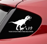 Your Stick Family Was Delicious T-Rex – Vinyl Decal Sticker