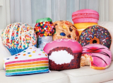 Yummy Treats Scented Donut with Bite Microbead Pillow